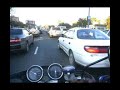 На мото сквозь пробку