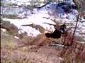 rolling four wheeler down cliff