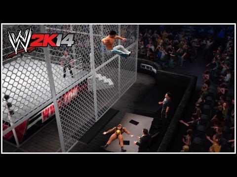 WWE 2K14 DLC Pack 2 - Big E Langston vs Fandango - Hell In A Cell Match! (Awesome!)