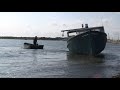 Beached Boat West Island,MA won't budge
