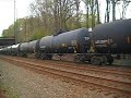 CSX Q418 with UP leader departs Woodbourne yard