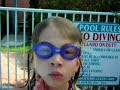 Swimming at Breezy Palms...Islamorada, FL Christmas 2007