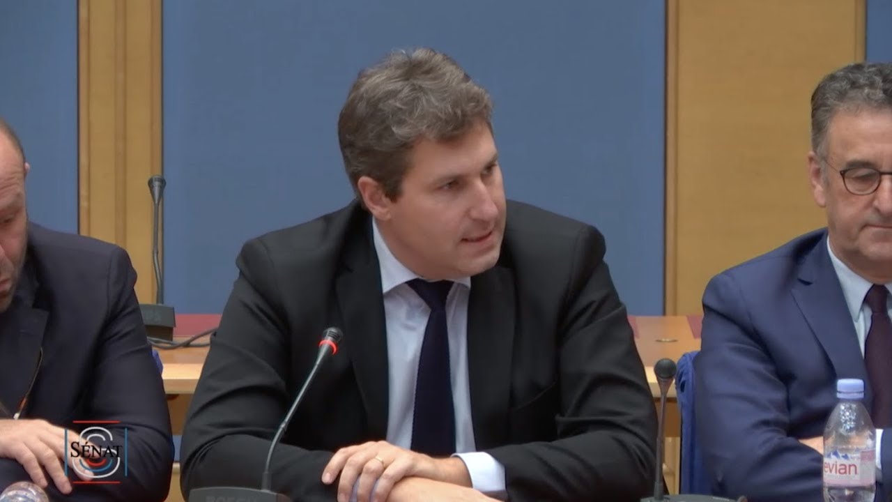 Mathieu Darnaud lors de l'audition de Sébastien Lecornu au Sénat