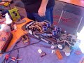 Gary O getting his four engine gas car ready Gary O getting his four engine gas car ready