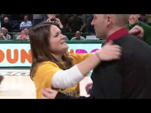 Woman Sinks Halfcourt Shot, Then Gets Proposed To At Siena