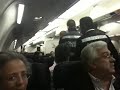 Unruly passenger being escorted of Mexicana Airlines Flight by Mexican Federal Policia