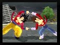 DBZ BT2 Gogeta super saiyan 4 vs Omega shenron