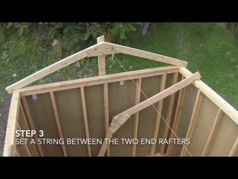 How To Build A Shed - Part 7 - Shed Roof Framing