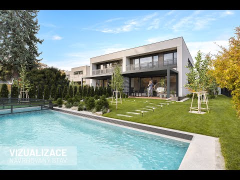 Video Novostavba rodinného domu v ulici Lišovická v pražských Kunraticích
