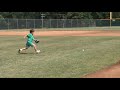 Alex Sapp hitting a triple
