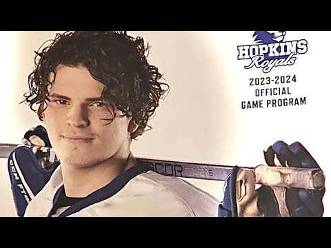 Bo Stevens vs. New Ulm HS - MN Varsity 2/24 - Quick Goal to start 3rd Period - LD #40 White