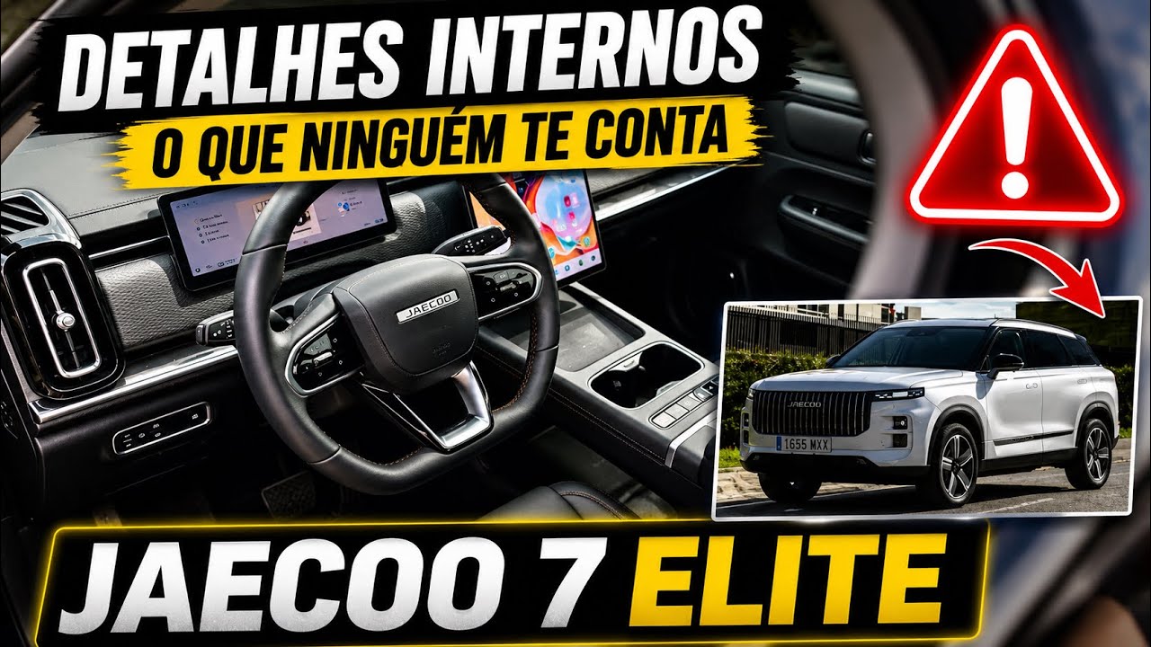 JAECOO 7 ELITE - DETALHES INTERNOS - VALE OS 189 MIL?