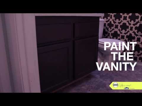 how to paint a bathroom vanity