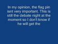 To those who gave Obama flack about his pin.