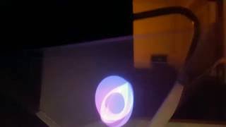 Holographic projection tests for installation Eclipse