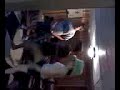 my friends henry and tracey, along with my brother sal, doing a very bad berries and cream dance after learning the steps first.