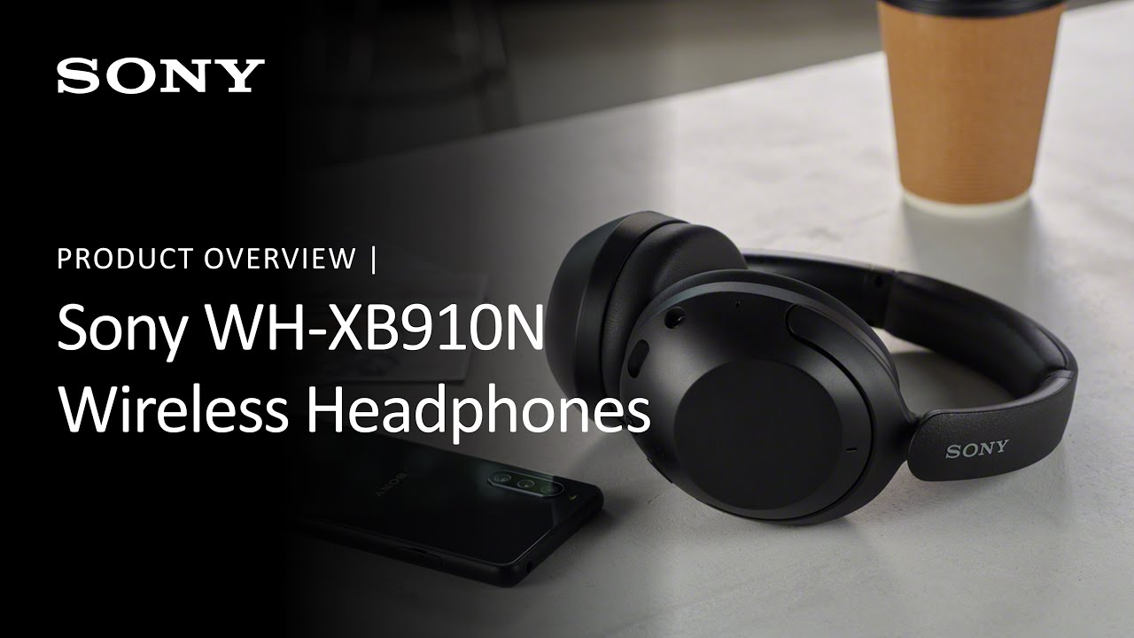 Sony WH-XB910N EXTRA BASS Noise Cancelling Headphones, Wireless Blueto