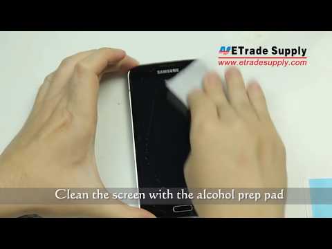 how to fit tempered glass screen protector