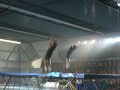 Grote trampoline bij het HaloDemoTeam Showevent Grote trampoline bij het HaloDemoTeam Showevent