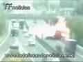 Espectacular accidente de tráfico en Italia
