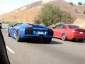 Runs, bunch of exotics on the freeway rollin! Runs, bunch of exotics on the freeway rollin!