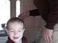 Grandma and Poppa get a run for their money chasing Jarryd all over the backyard.