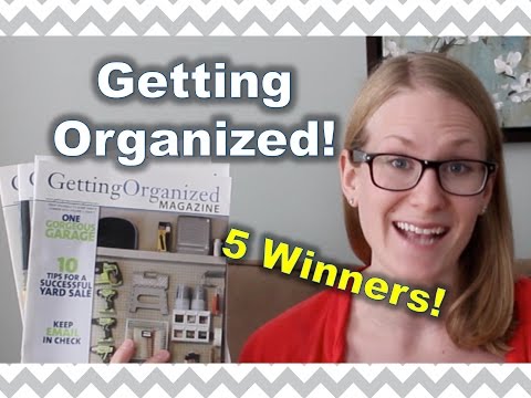ORGANIZNIG INSPIRATION! | Getting Organized Magazine Giveaway!