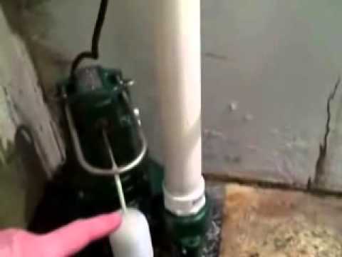 how to vent sewage ejector pump