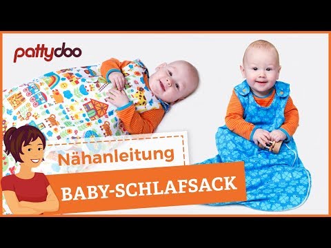 Schlafsack für Babys und Kleinkinder mit Reißverschluss nähen