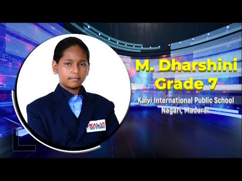 Kalvi Talks | Season 4 | M. Dharshini - Grade 7 | My Pledge as Prime Minister | Kalvi Schools