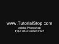 adobe photoshop type on a closed path