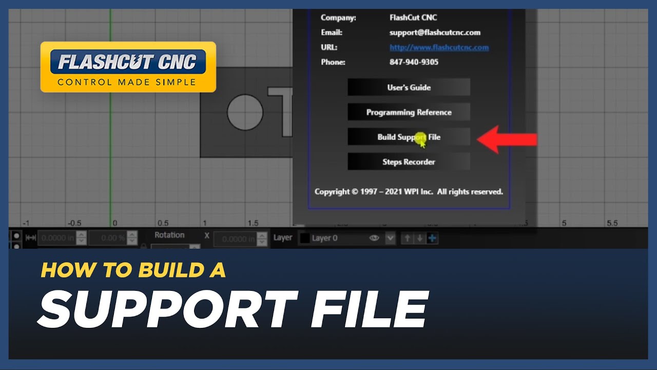 How to Build a Support File - FlashCut CAD/CAM/CNC Software