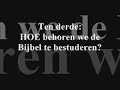 Bijbel lezen (Deel 1)