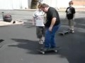 Fat Guy Tries To Skateboard