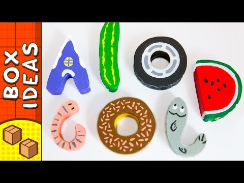 DIY Magnetic Letters For On The Fridge