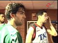 Tangana final Unicaja-Tau (tunel de vestuarios)