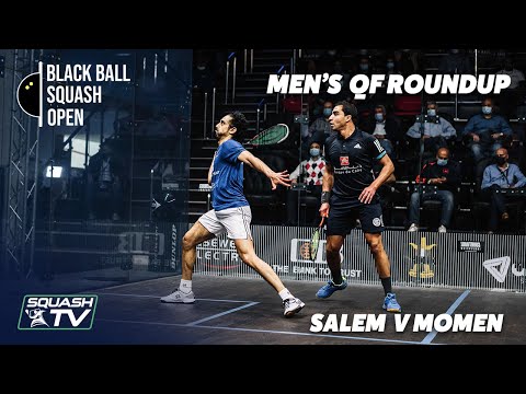 Squash: Salem v Momen - CIB Black Ball Open 2021 - Men's QF Roundup