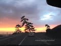 [V0025] 020104 旧喜入町から指宿市へ早朝の錦江湾沿いを快走しながら朝焼けの知林ヶ島を目指す Japanese country roads; Kinko　Bay