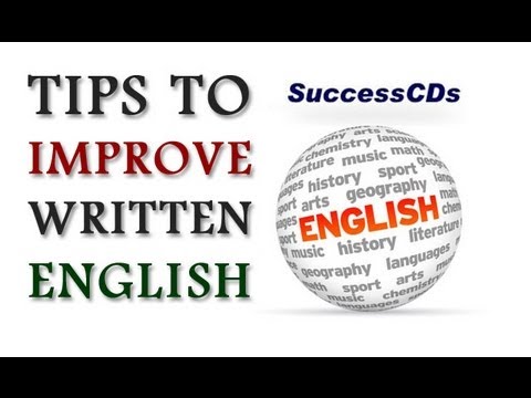 how to improve english writing