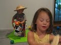 audrey and michael playing cowboy on a rainy saturday morning!