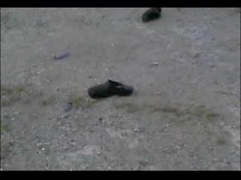Crocs flammability test, conducted by people who sound suspciously Canadian