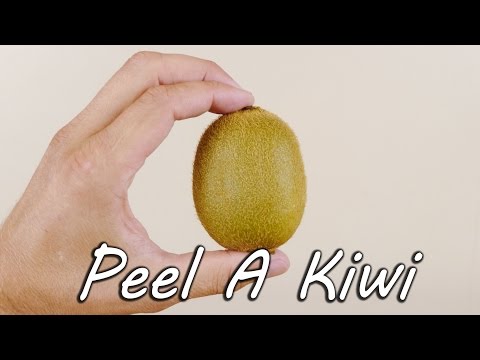 how to skin a kiwi