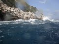 A well known Greek song with waves battling against rocks. Notice the tiny kingfisher scraping the waves 33 seconds into the clip.