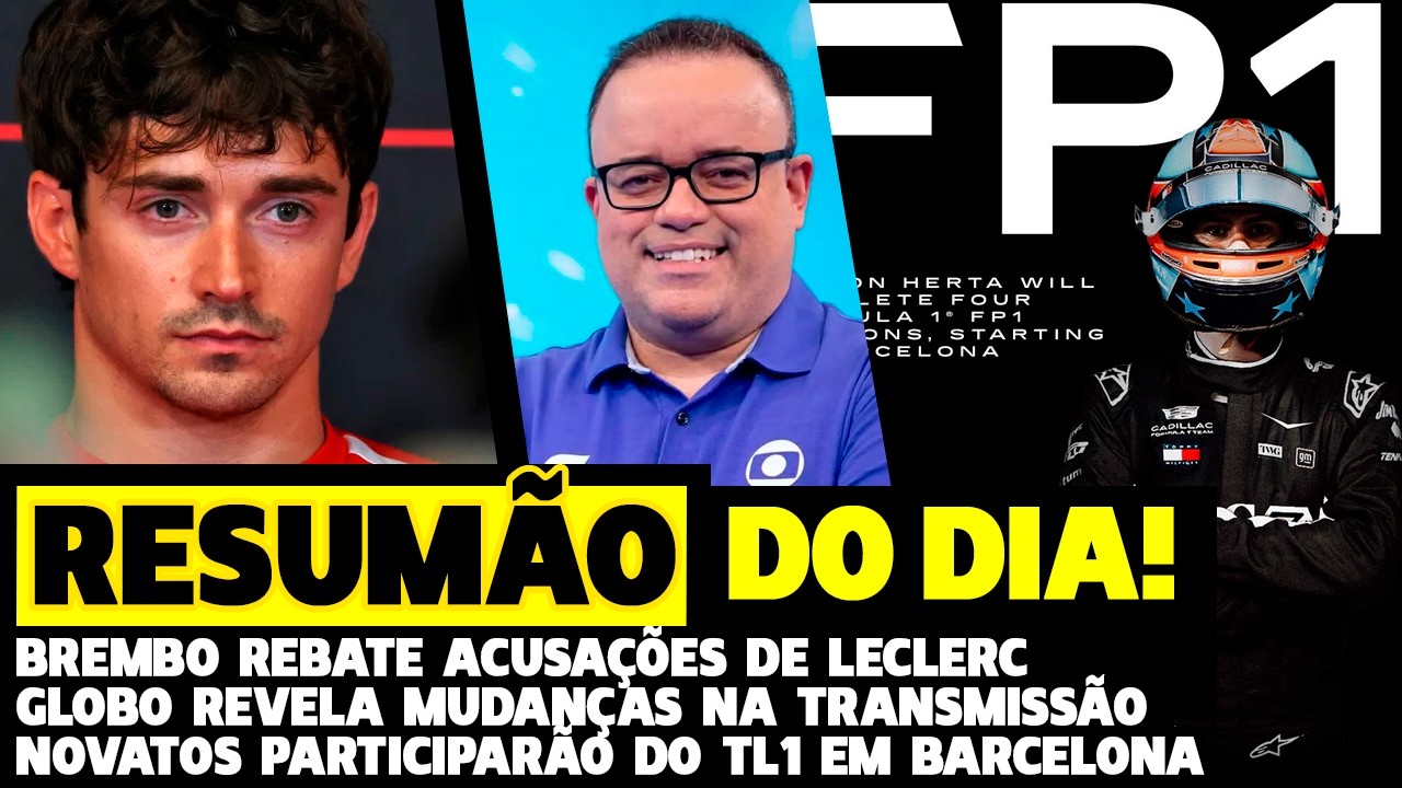 BREMBO REBATE ACUSAÇÕES DE LECLERC, MUDANÇAS NA GLOBO E HERTA ESTREIA NA F1 | FÓRMULA 1