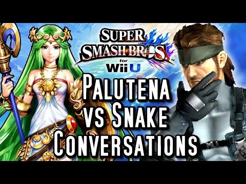 Super Smash Bros Wii U PALUTENA'S Guidance vs SNAKE'S Codec Calls! Conversations Comparison (HD)
