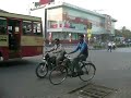 Pune India  - Car trying to cross traffic