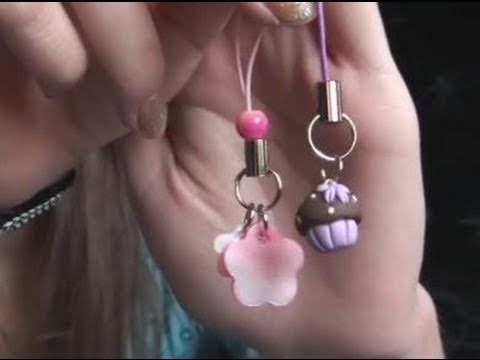 how to attach cell phone charms