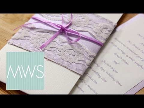 how to fasten wedding invites