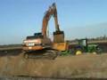 Case Excavator + John Deere Tractor with dumper car