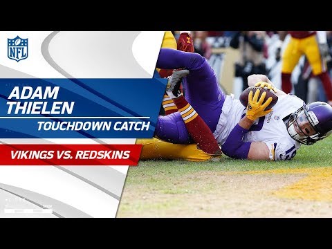 Video: Adam Thielen's 3 Huge Catches w/ TD & Leap Frog Celebration